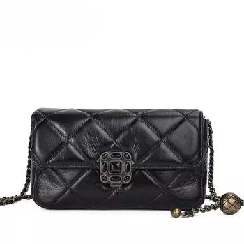 Diamond Bag Новая модная осенне-зимняя сумка через плечо в стиле ретро Высококачественная и универсальная сумка через плечо Маленькая квадратная женская сумка