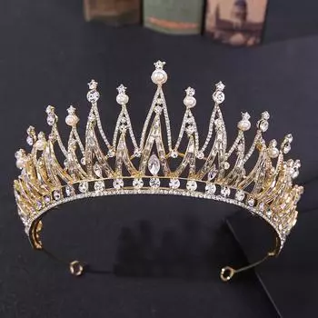 Бриллиантовая свадебная корона, новый роскошный свадебный головной убор, хрустальная корона, свадебные аксессуары