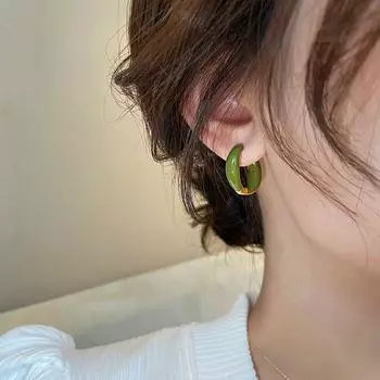 Diamond Cabas Earrings for Women Accessible Luxury Niche Design Classy Earrings Autumn and Winter 2023 New Best Selling Unique Ear Clip