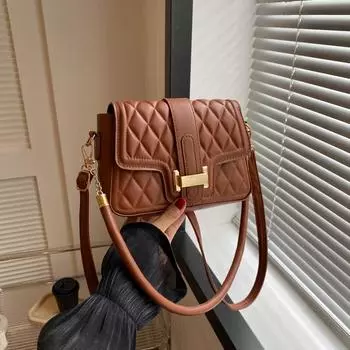 Diamond Embroidered Thread Fashion Temperament Small Bag for Women Early Autumn New Fashion Ins One-shoulder Crossbody Bag Small Square Bag