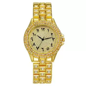 Diamond-encrusted tadpoline full diamond fashion women s watch women s watch quartz watch women s серебряный