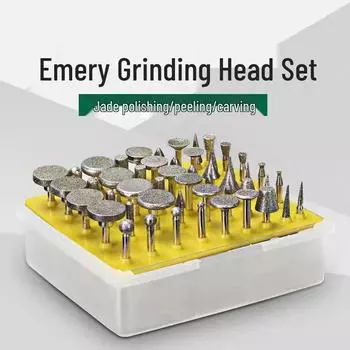 Diamond Grinding Heads for Electric Grinders - 50 Pack 50 Small Head Boxed
