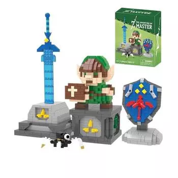 Сборка из алмазных микрочастиц со вставленными строительными блоками, мужские и женские игрушки, японский мультяшный персонаж Дар для детей no box