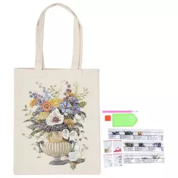 Diamond Painting Bag DIY Diamond Painting Tools Kit Handbag Shopping Bag for Home School BB006