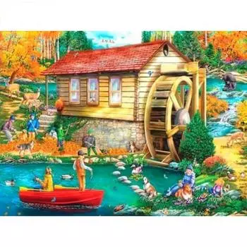 Diamond Painting Flowers Full Drill Round Picture Of Rhinestones Diamond Embroidery 20X30CM