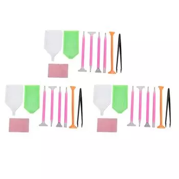 Diamond Painting Tool Diamond Rhinestone Painting Point Drill Pen with Tweezers for Beginner Set of