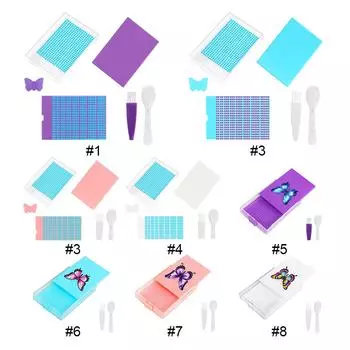 - Diamond Painting Tray Kit Rhinestone Organizer Plate with Lid for Kids Adults 1