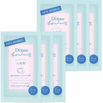 Diane Bonheur Bath Salts Ice Bath Essence Peach Tea Sorbet Scent 30 мл x 6 упаковок Cool синий