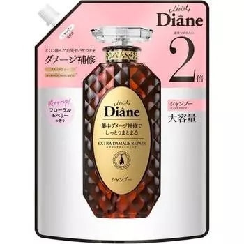 Diane Diane [Large Capacity] Shampoo Damage Repair Floral & Berry Scent Perfect Beauty Extra Damage Repair Refill 660ml