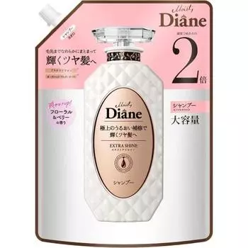 Diane Diane [Large Capacity] Shampoo Shiny Hair Floral & Berry Scent Perfect Beauty Extra Shine Refill 660ml