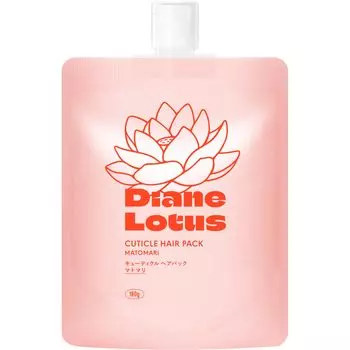 Diane Lotus Cuticle Hair Pack 180г Маска для волос для восстановления повреждений [Matomari] Смываемая розовый