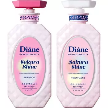 Diane Шампунь-лечение 2025 Французская вишня Аромат Perfect Beauty & [Сияние сакуры] розовый