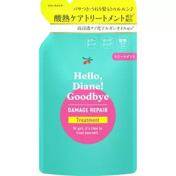 Diane Treatment Damage Moisture Refill 320 мл Мускус Привет, Diane Прощай, окрашивание, обесцвеченные волосы, удержание воды, блеск, медь Diane [Высокое восстановление] [Чай и