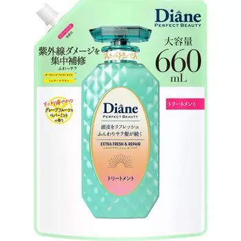 Diane Treatment Грейпфрутовый аромат мяты Perfect Beauty Extra Fresh Repair 660 мл [Большая емкость] & &