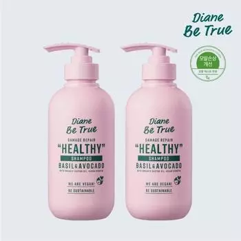 Diane Vitrue Damage Repair Healthy Shampoo 400ml x 2