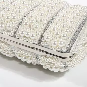 Diansheng новый жемчужный женский ужин, европейский красивый женский вечерний подарок посыльный новая сумка 20*15cm жемчужина белый