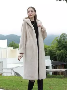 Diao Rong женское теплое пальто из искусственного меха для отдыха и путешествий, высококачественное меховое пальто XL льняной