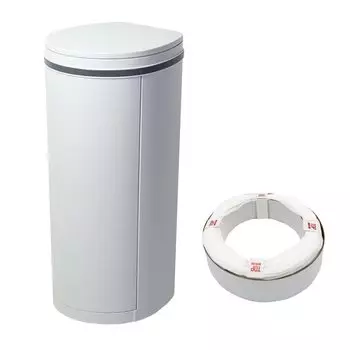 Diaper disposal trash can 21L with 1 dedicated for nursing light gray DEO/PAIL cassette, deodorizing, deodorizing, antibacterial, babies, care, светло-серый