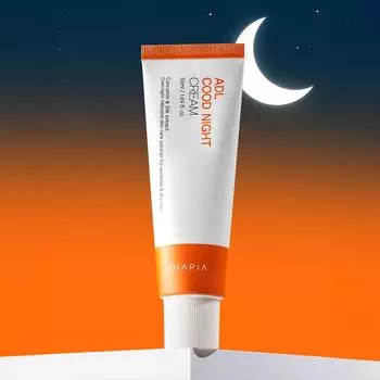 DIAPIA ADL COOD Ночной крем 50 мл Ночной инсентивный уход за чувствительной сухой кожей Экстракт куркумина и шелка 50ml