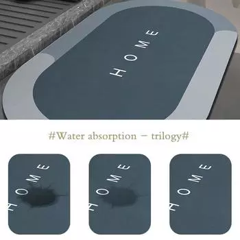 Коврик для ванной Diatom Mud, противоскользящий, для ног, впитывающий, быстросохнущий, коврик для душа, туалета, входная дверь, моющийся 40cmx60cm