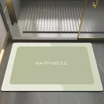 Diatom Mud Cushioned Floor Bathroom Floor Mat Absorbent Bathroom Door Door Non-slip Foot Mat Simple Household 40*60cm