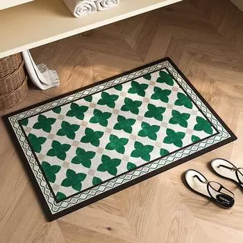 Diatom Mud Floor Mat American Easy To Maintenance Bathroom Floor Mat Strong Absorbent Bathroom Door Anti Slip Mat 50 * 80cm