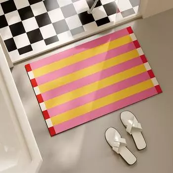 Diatom Mud Floor Mat Household Water Washable Bathroom Anti Slip Mat Simple Air Bathroom Door Absorbent Mat 50 * 80cm