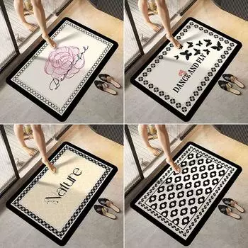 Diatom Mud Коврик для ванной комнаты, впитывающий быстросохнущий нескользящий коврик для туалетной двери, коврик для кухни, ковер, мягкий коврик 4060cm