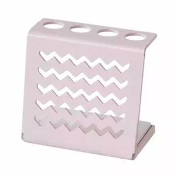 Diatomaceous Earth Steel Toothbrush Stand Jagged Pink Width x Depth x Height 8cm Made in Japan Hygienic 4 Trays Freestanding Dry Moisture Absorbent