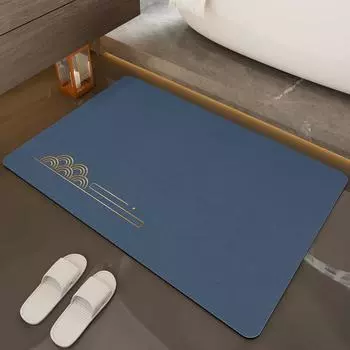 Diatomite Bath Mat Absorbent Floor Mats Bathroom Anti Slip Quick Dry Foot Mat Toilet Shower Rug Doormat Carpet Washable 40cmx60cm