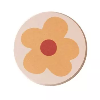 Diatomite Cup Pad 10x10cm Tea Cup Coasters Water Absorbent Pad Diatom Earth Mat for Dining Table Strawberry