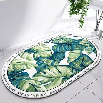 Коврик для ванной из диатомита, коврик для ног, нескользящий коврик для ванной, впитывающий коврик для ванной, быстросохнущий, для душа, туалета, ванной, коврик для двери, моющийся 40cmx60cm