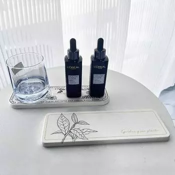 Диатомитовая впитывающая подкладка Диатомитовая земля Подставки под мыльницу Настольный коврик Поднос для ванной комнаты Столовая Коврики с цветочным узором