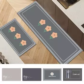 Диатомитовый коврик для кухни, коврики для ног, суперабсорбирующий коврик для кухни, длинный коврик у кровати, противоскользящий коврик для ванной, аксессуары для кухни 40x60cm