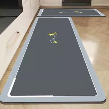 Диатомитовый коврик для кухни Водонепроницаемый длинный кухонный ковер для гостиной, прихожей, кухни, ванной комнаты, коврик, который можно стирать 45cmx70cm