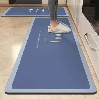 Диатомитовый коврик для кухни, водонепроницаемый впитывающий коврик для прихожей, балкона, длинные коврики для входной двери 45CMx120CM