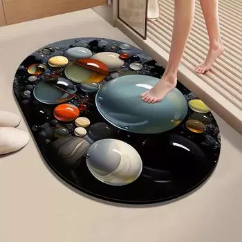 Диатомовая грязь быстросохнущий впитывающий нескользящий коврик для ванной комнаты 4060cm