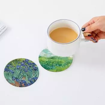 Диатомовая грязь Раковина Абсорбирующая Подставка для Чашки Противоскользящая Изолирующая Нескользящая Многоцелевая Водопоглощающая