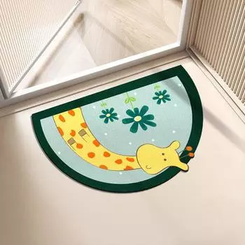 Диатомовая грязь, впитывающий нескользящий коврик для пола в ванную комнату, мягкий коврик для унитаза с рисунком, нескользящий дверной коврик, быстросохнущий ковер 40 * 60cm