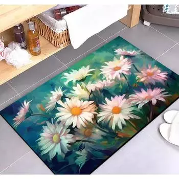 Диатомовая печать в ванной комнате утолщающий коврик для ванной нескользящие ковры в умывальник ванная боковая половик душевая кабина коврик из пены с эффектом памяти 3D коврик 400mm*600mm