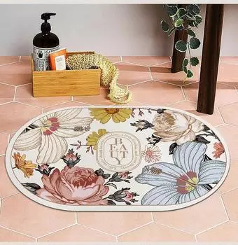 ** Диатомовый грязепоглощающий нескользящий коврик для ванной комнаты - быстросохнущий, мягкий коврик для ног для туалета и дверного проема ** 40x60 cm