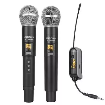 DiBoya BLX24/288/SM58 Беспроводной динамический микрофон Live K-song Сценический микрофон со звуковой картой