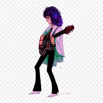 Dibujos De Brian May Queen рисунок утюгом на термопереносной печати виниловые нашивки наклейки для одежды DIY аппликации моющиеся нашивки