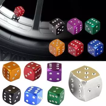 Dice Style автомобиль велосипед мотоцикл колесо шина шина воздушный колпачки для покрышек вентильный шток колеса алюминиевый шестигранный клапан крышка клапана колпачки Q9M1