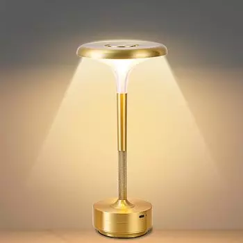 Diceevil Indirect Стильный настольный беспроводной прикроватный светильник для чтения с 3 цветами, бесступенчатым сенсорным управлением, удобный на USB-подставке, идеально подходит для ночника, освещения, лампы, света,