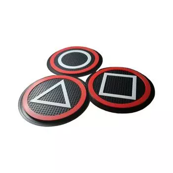 Дичь, питьевая, подходит для горячих или холодных напитков, нескользящая, антипригарная, глубокий поднос черного цвета One Size