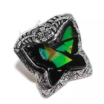 Dichroic Glass Gemstone 925 Sterling Silver Jewelry Gift Pendant 1.69 h6g04