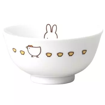 Dick Bruna Tableware Ceramic Tea Bowl Rice Bowl Diameter x Height 5cm Microwave Safe Dishwasher Safe Inglaze Kokko Parent and Child Made in Japan белый