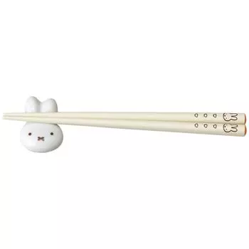 Dick Bruna Tableware Chopsticks Chopstick Rest Inglaze Cocco Parent and Child Made in Japan 417720 White Miffy Children s &