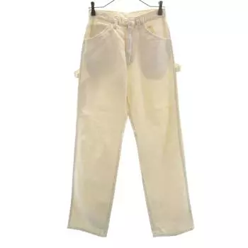 Dickies 70-е годы Винтажные брюки маляра W28 Слоновая кость система работа Женские Б/у